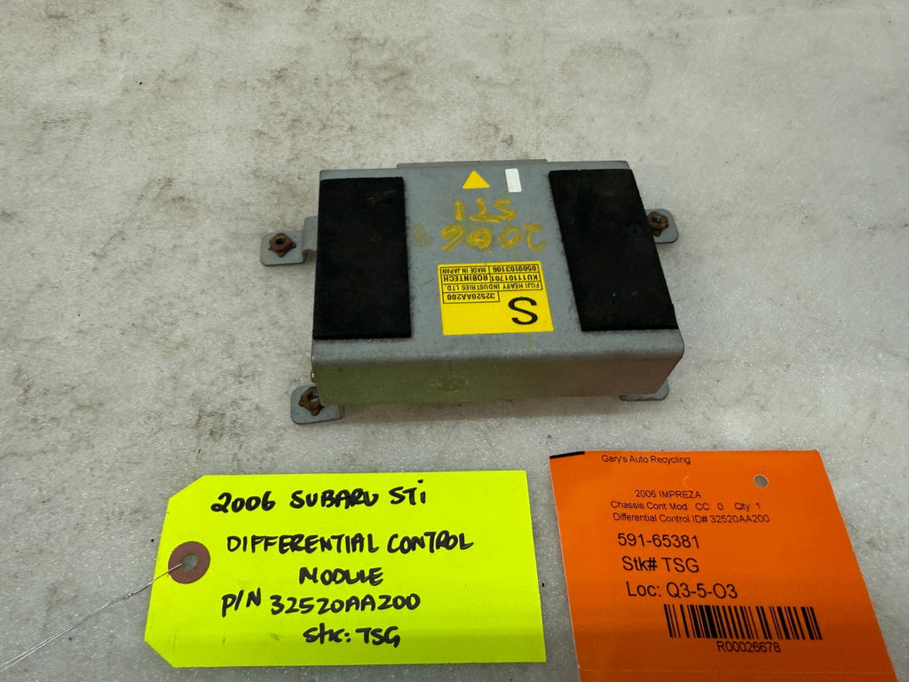 06 07 Subaru Impreza STI EJ257 OEM DCCD DIFFERENTIAL CONTROL MODULE 32520AA200