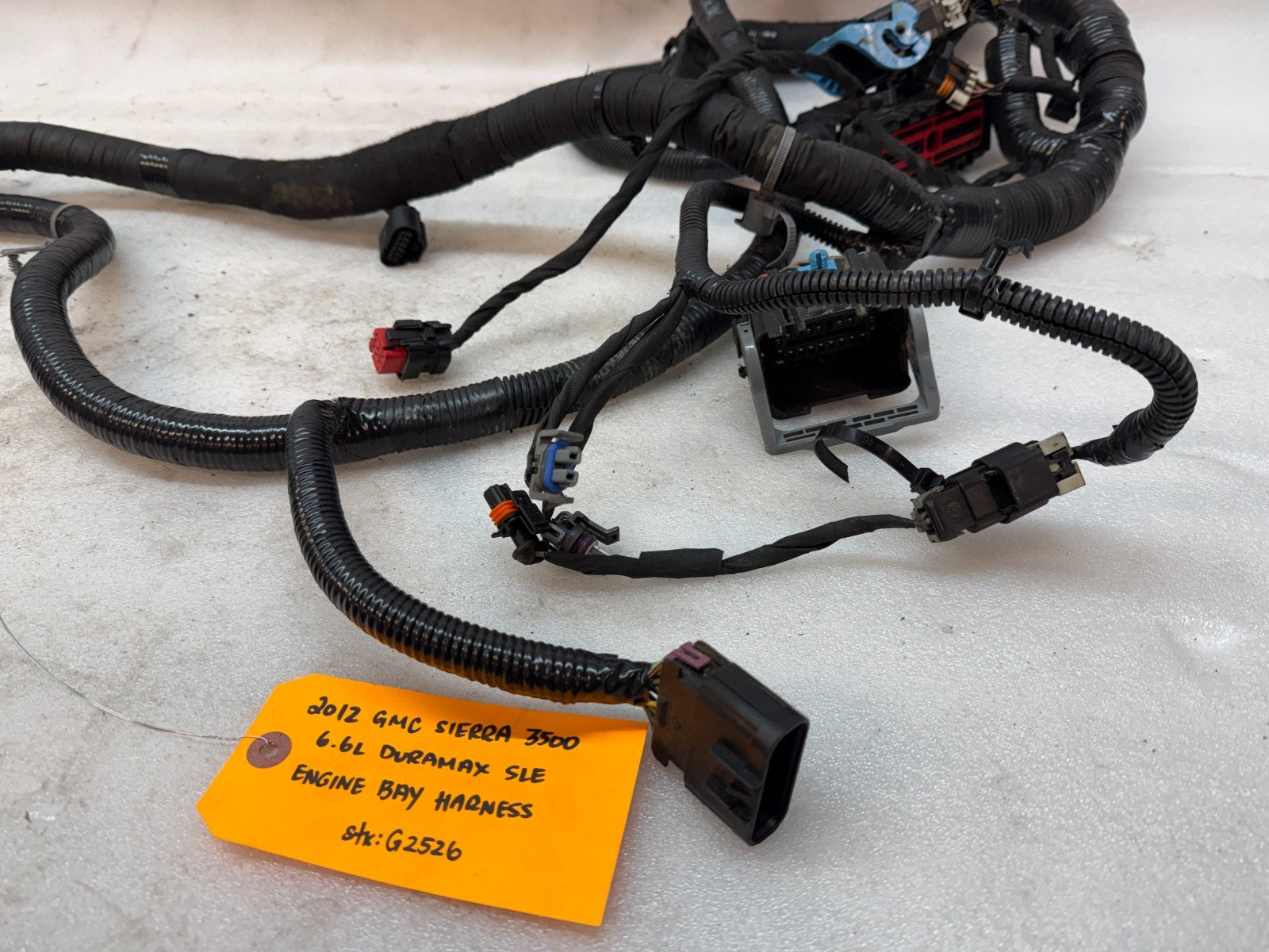 12 GMC SIERRA CHEVROLET SILVERADO 3500HD DURAMAX 6.6 LML ENGINE WIRING HARNESS