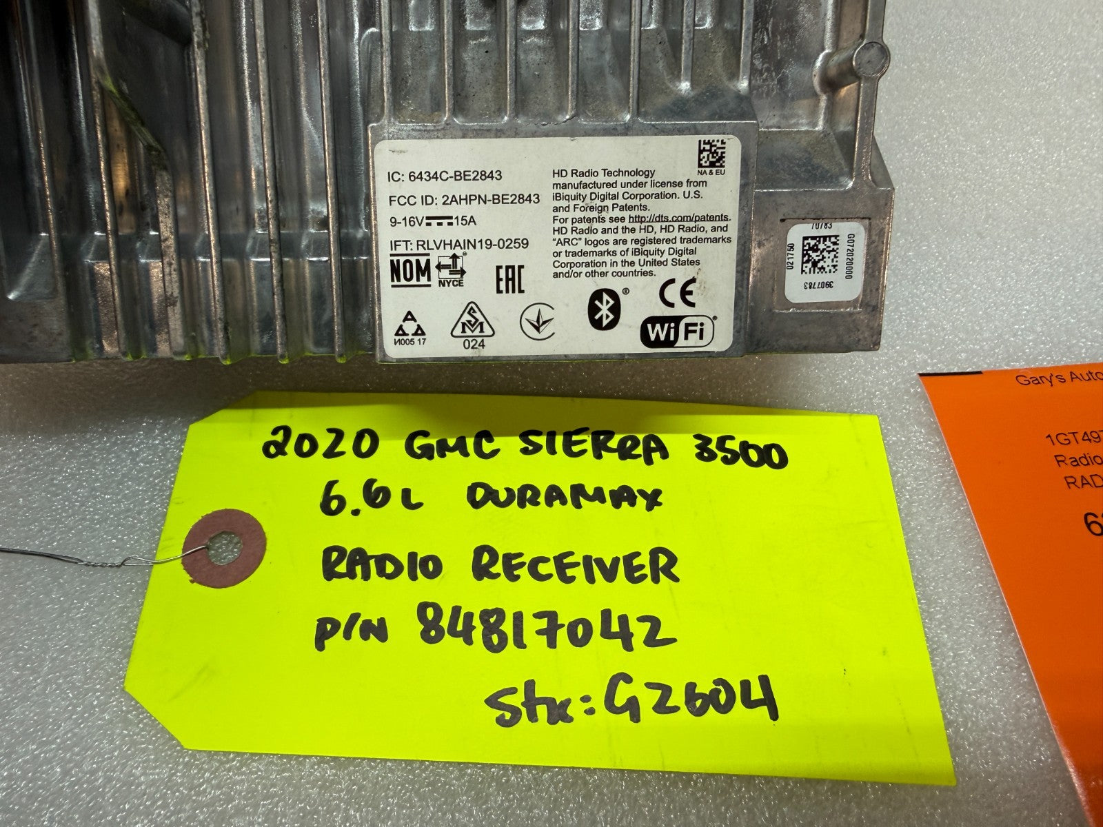 20 Chevrolet GMC SIERRA SILVERADO RADIO RECEIVER MODULE 19-23 84817042