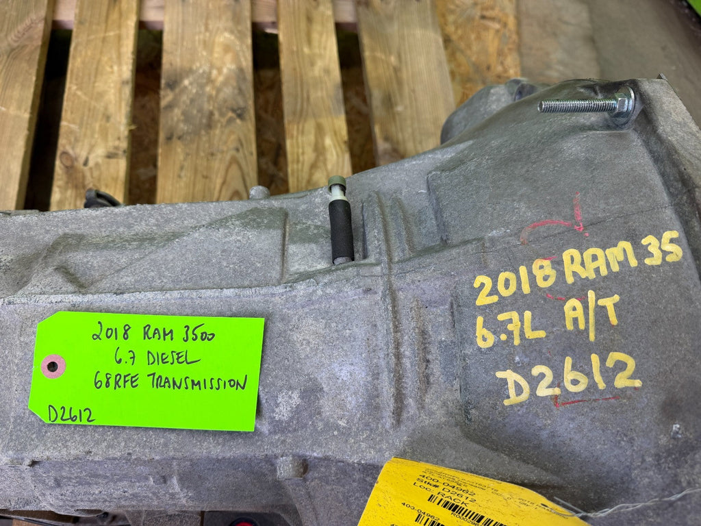 11-18 DODGE RAM 2500 3500 6.7 CUMMINS 68RFE AUTOMATIC TRANSMISSION 4X4 P52119703