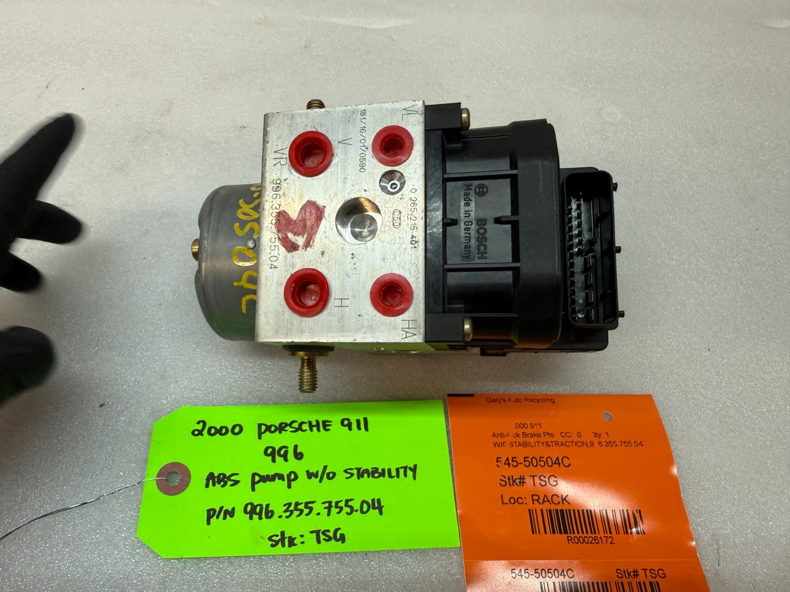 99-04 PORSCHE 911 996 BOXSTER ABS BRAKE PUMP MODULE 996.355.755.04 99635575504