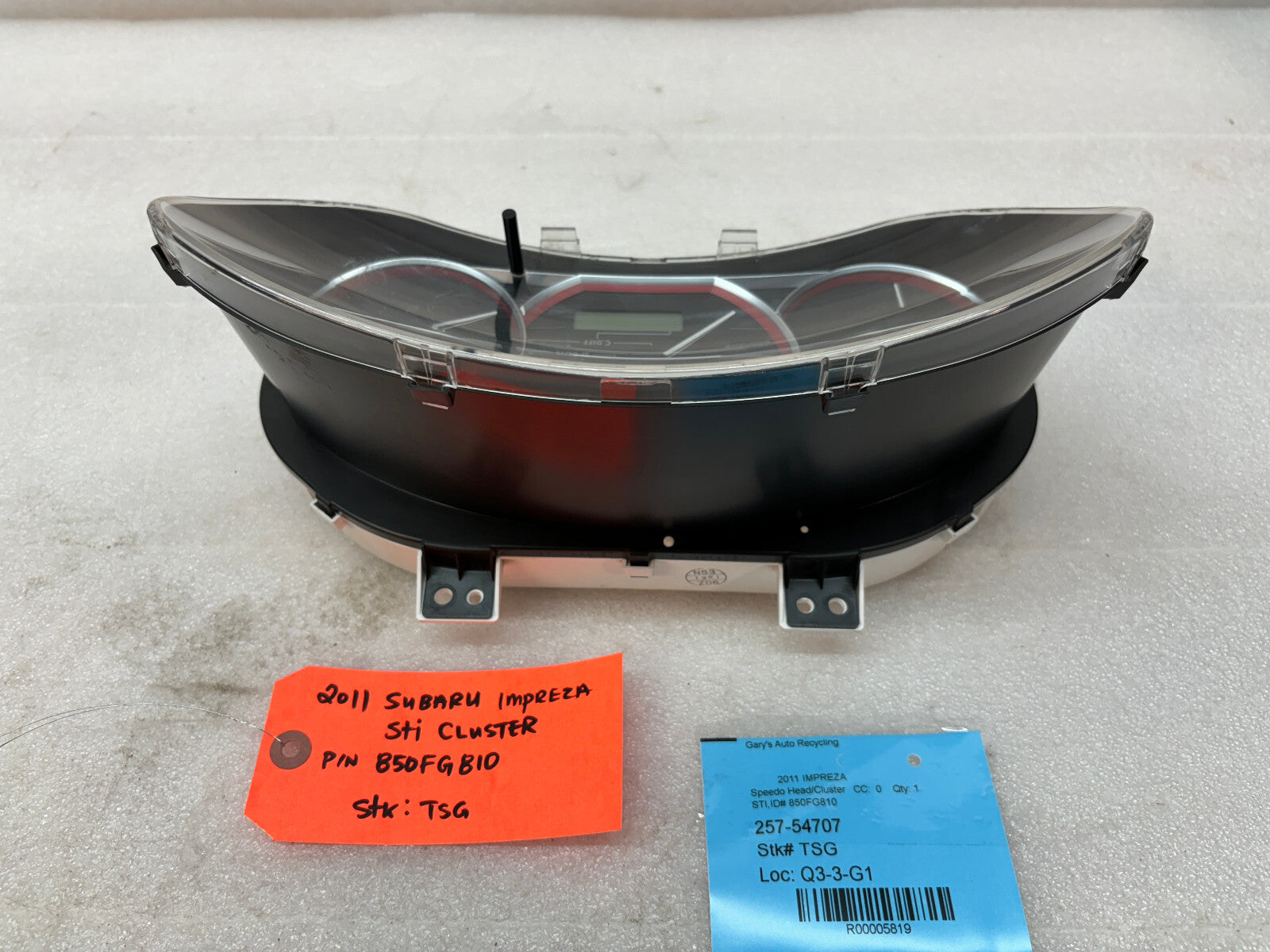 08-13 Subaru Impreza WRX GR8 STi INSTRUMENT GAUGE CLUSTER SPEEDOMETER 850FG810