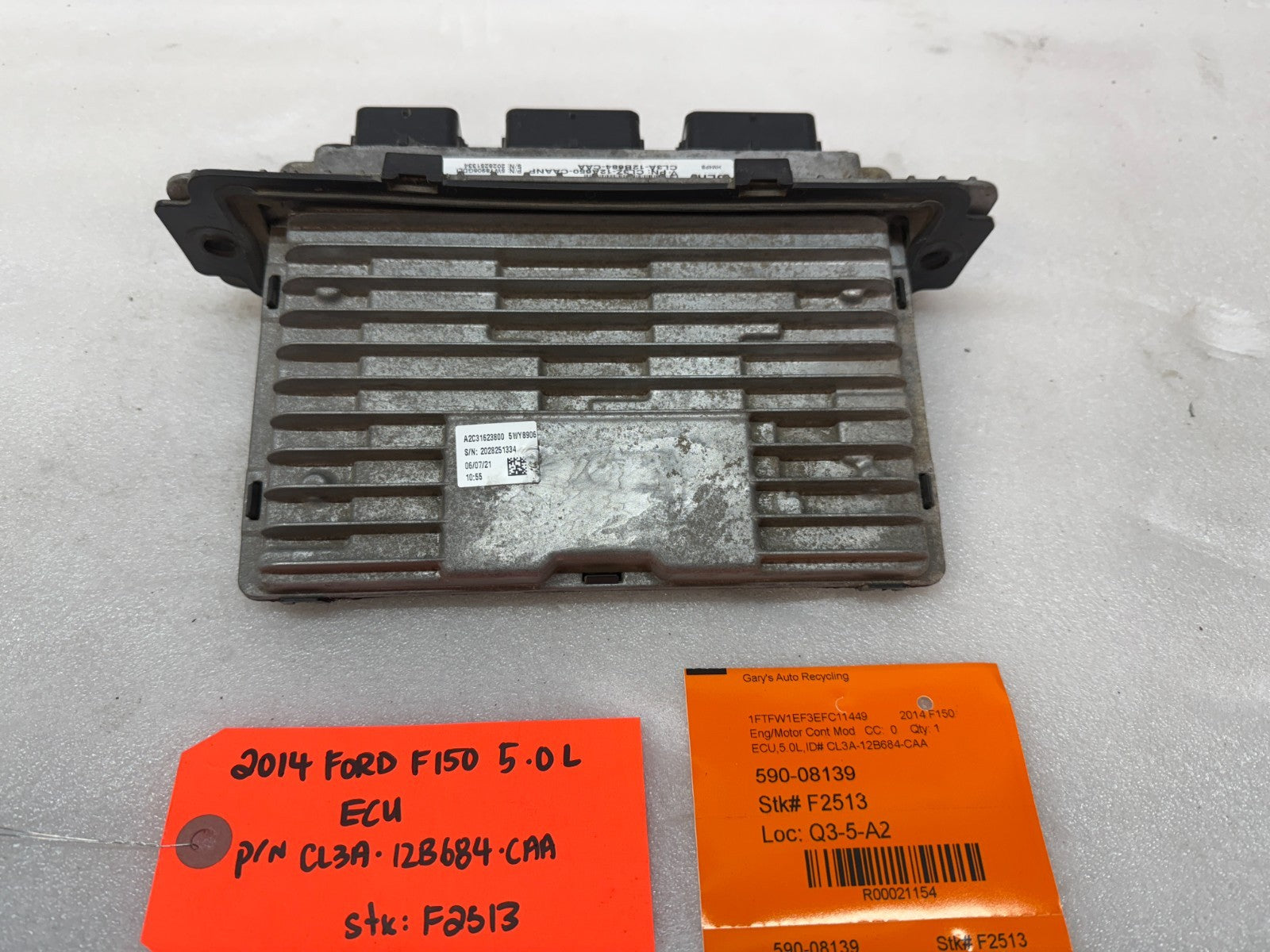 13 14 FORD F150 5.0 V8 ENGINE COMPUTER ECU ECU EL3T-19C107-BC