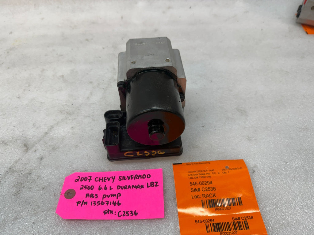 03-07 Chevrolet GMC SILVERADO 2500 6.6 ABS ANTI LOCK BRAKE PUMP MODULE 13567146