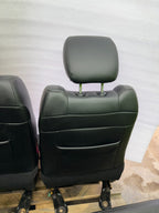 13-18 DODGE RAM 2500 3500 LARAMIE FRONT REAR HEATED VENTED BLACK LEATHER SEATS
