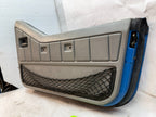 87-95 JEEP WRANGLER YJ OEM BLUE LEFT RIGHT HALF DOORS W DOOR PANELS