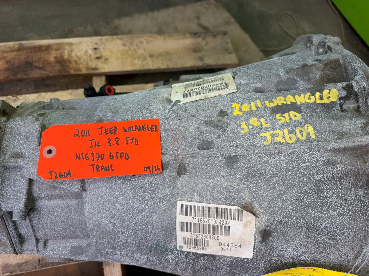 07 08 09 10 11 JEEP WRANGLER JK 6 SPEED NSG370 MANUAL TRANSMISSION P52104741AB