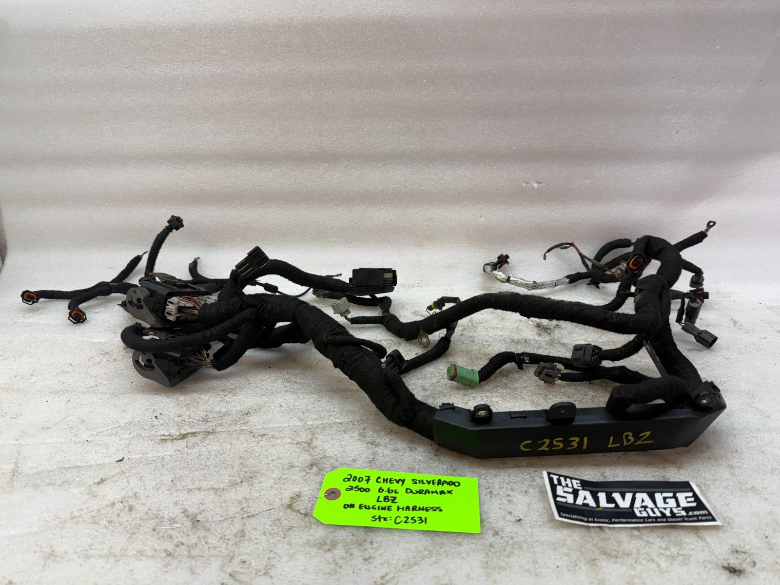 06 07 GMC CHEVROLET 2500HD DURAMAX 6.6 LBZ ENGINE MOTOR WIRING HARNESS LOOM