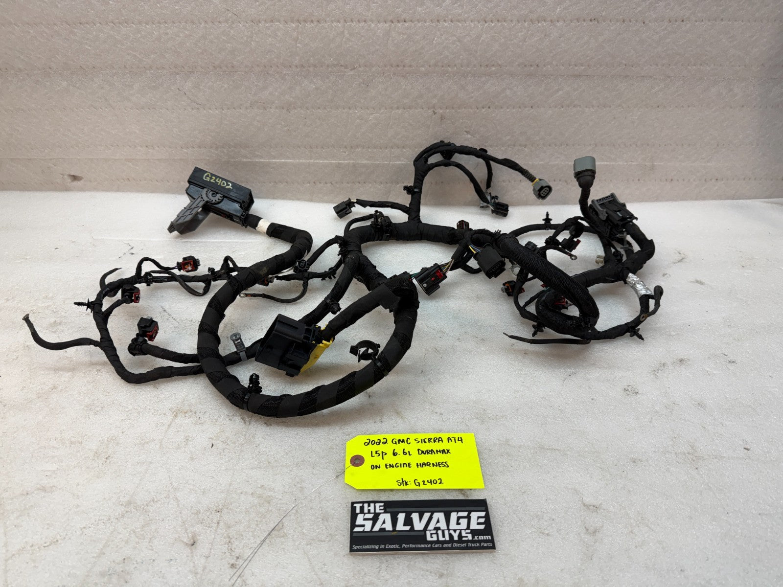 20-24 GMC CHEVROLET 3500HD DURAMAX 6.6 L5P ON ENGINE WIRING HARNESS