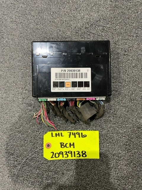 11-14 Chevrolet GMC 2500HD DURAMAX 6.6 LML BCM BODY CONTROL MODULE 20939138