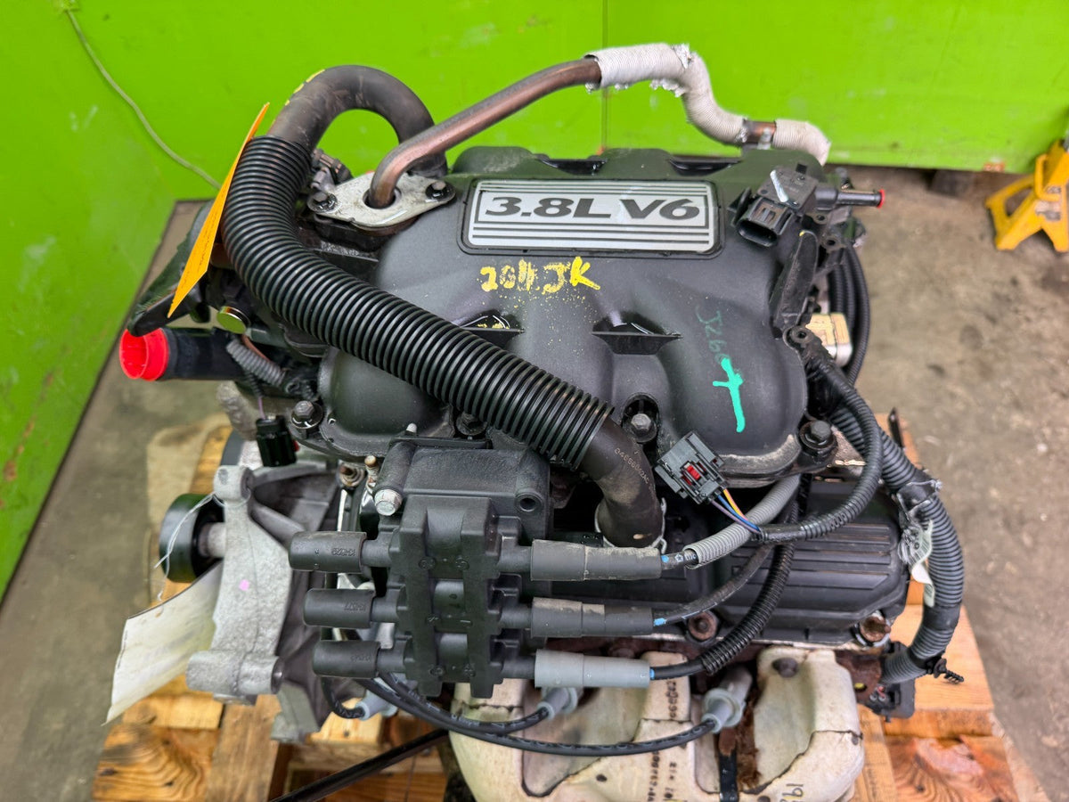 11 JEEP WRANGLER JK 3.8 COMPLETE ENGINE MOTOR ASSEMBLY 07-11