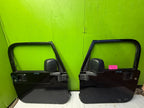 06 JEEP WRANGLER TJ LJ OEM FULL HARD DOORS COMPLETE KEY MIRRORS BLACK 97-06