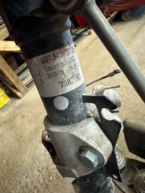 07-09 PORSCHE 997TT 997 TURBO LEFT FRONT SUSPENSION KNUCKLE KNEE SHOCK 13K!