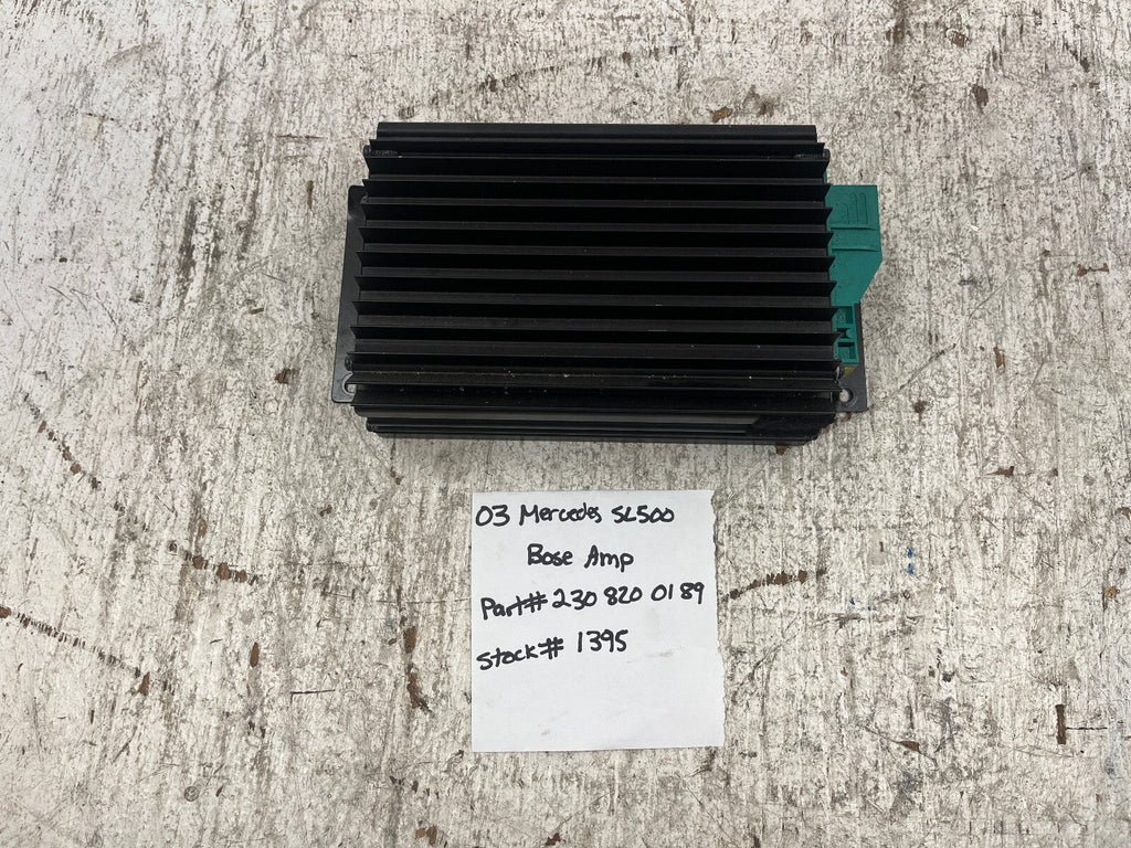 03-09 MERCEDES R230 SL500 SL55 AMG OEM BOSE STEREO RADIO AMPLIFIER 2308200189