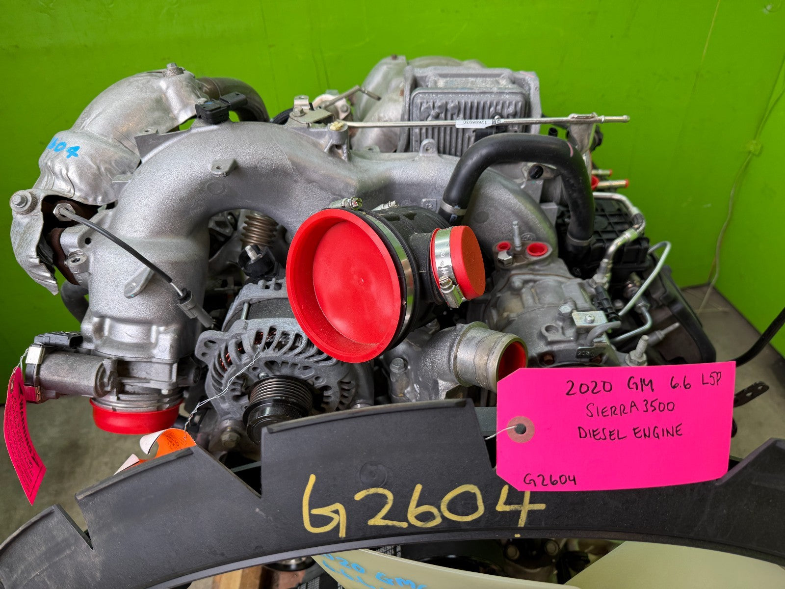 17-25 GMC SIERRA 2500HD 3500 DIESEL 6.6 L5P ENGINE MOTOR COMPLETE