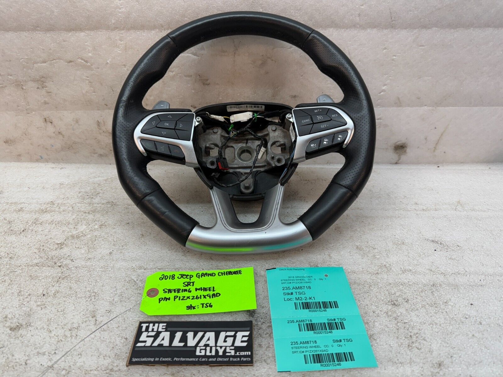 18 JEEP GRAND CHEROKEE SRT8 SRT-8 OEM HEATED STEERING WHEEL 14-18 P1ZX261X9AD