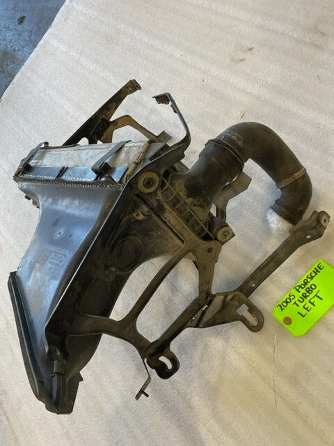 05 PORSCHE 996TT TURBO LEFT REAR INTERCOOLER DUCT HOSES BRACKET 01-05 30K!!