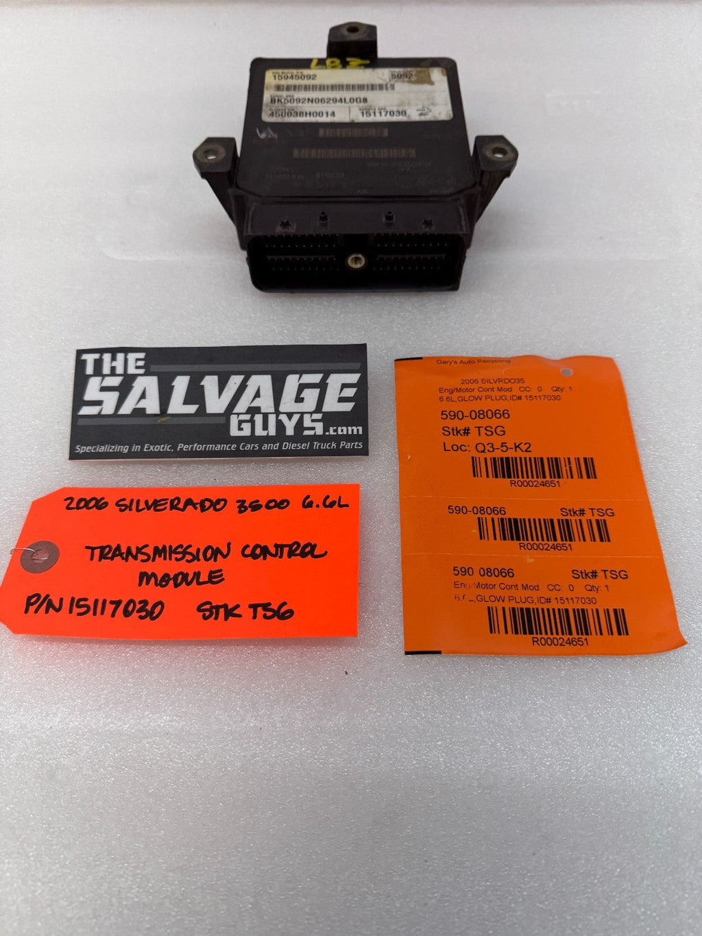 06 07 08 GMC SIERRA ALLISON A40 TRANSMISSION CONTROL MODULE TCM TCU A40 15117030