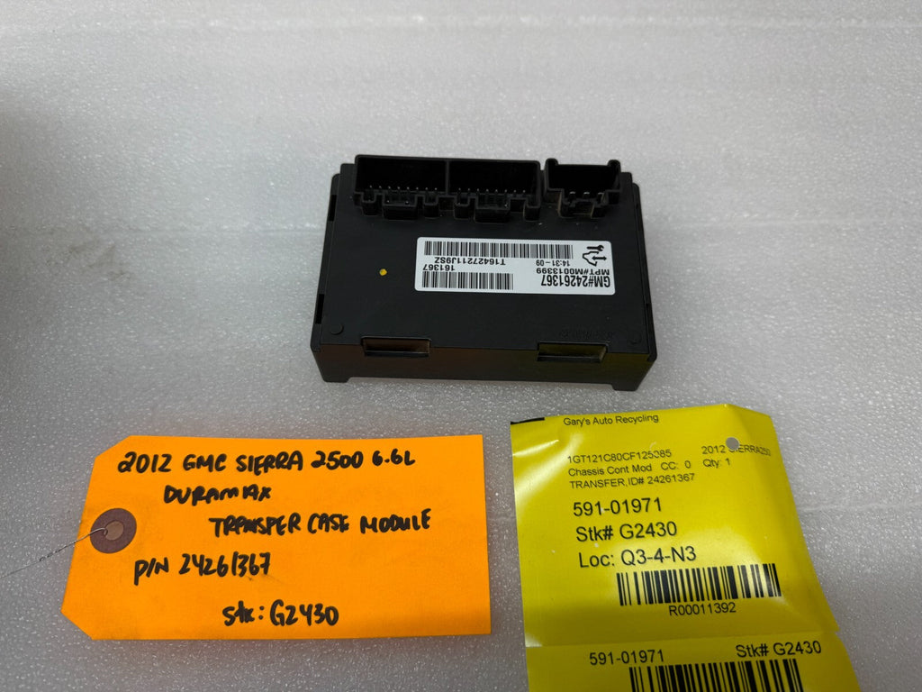 07-14 GMC SIERRA 2500HD 3500 TRANSFER CASE CONTROL MODULE TCCM 24261367