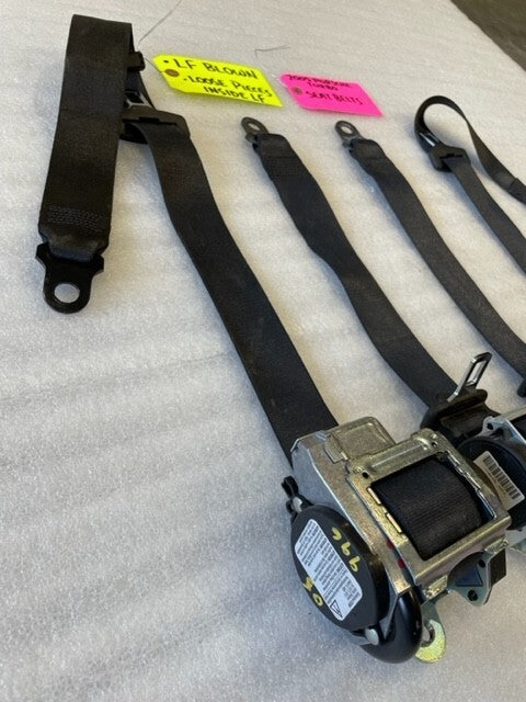 05 PORSCHE 996TT 996 CABRIOLET BLACK FRONT REAR SEATBELTS 99-05 30K!!