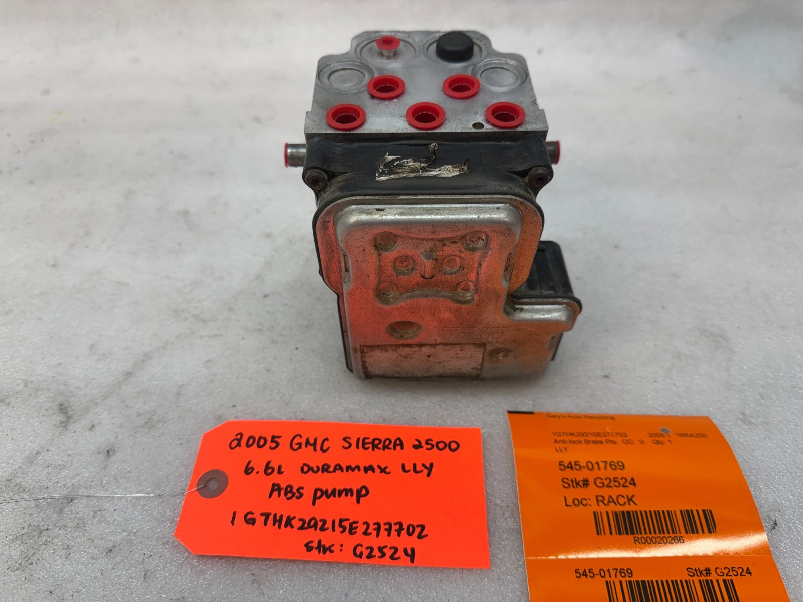 03-07 Chevrolet GMC SILVERADO 2500 6.6 ABS ANTI LOCK BRAKE PUMP MODULE 13567131