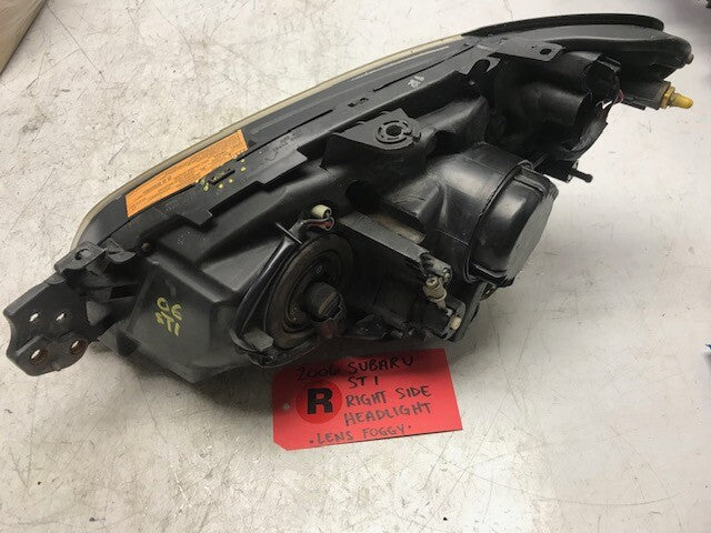 06 07 Subaru Impreza STI OEM RIGHT XENON HID HEADLIGHT HEAD LAMP COMPLETE FOGGY