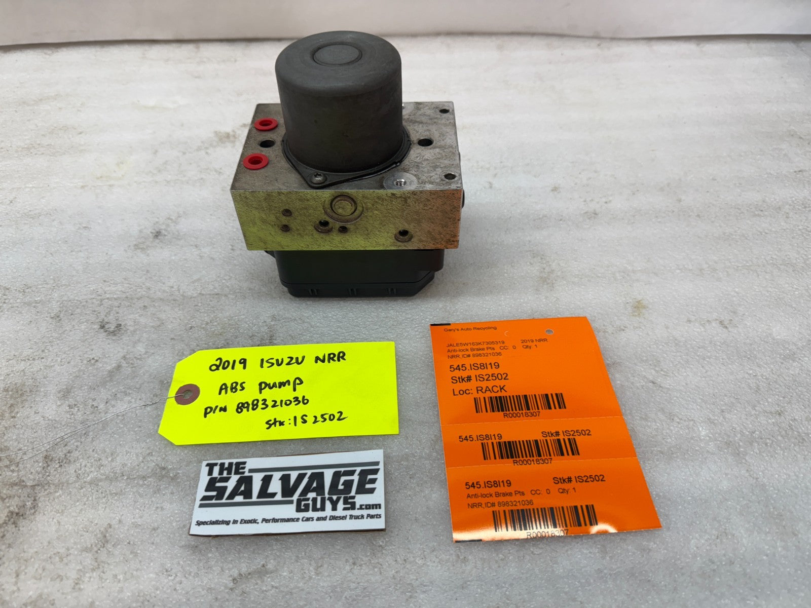 19 ISUZU NRR NPR NQR 5.2 ABS ANTI LOCK BRAKE PUMP MODULE 898321036 11-22