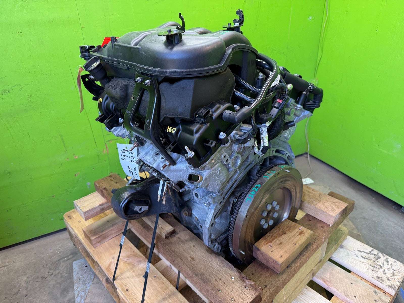 14 JEEP WRANGLER JK 3.6 COMPLETE ENGINE MOTOR ASSEMBLY 80k 14-18