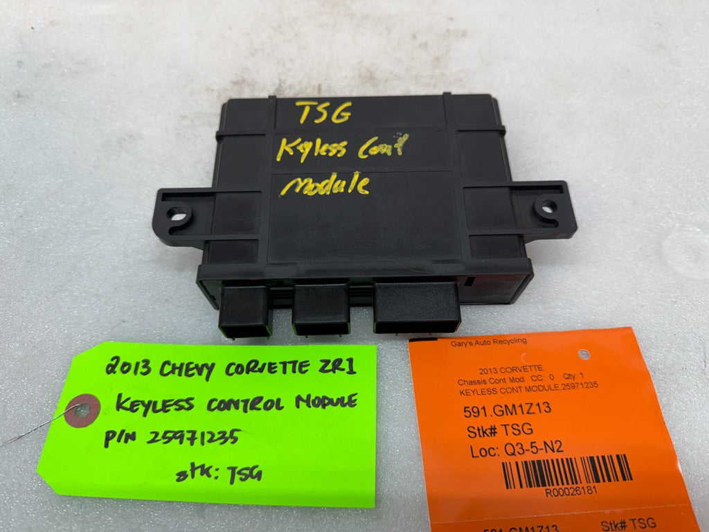 10-13 CHEVROLET CORVETTE C6 OEM ZR1 KEYLESS ENTRY CONTROL MODULE 25971235