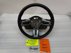 16 FORD MUSTANG GT BLACK LEATHER STEERING WHEEL W CONTROLS  6sp MANUAL 15 16 17