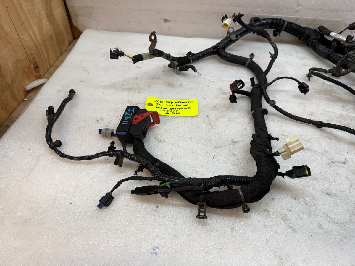 15 JEEP WRANGLER JK 3.6 FIREWALL ENGINE BAY WIRING HARNESS 12-18