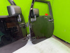 07-18 JEEP WRANGLER JK OEM FULL HARD DOORS BLACK WITH DOOR PANELS MIRROR PX8