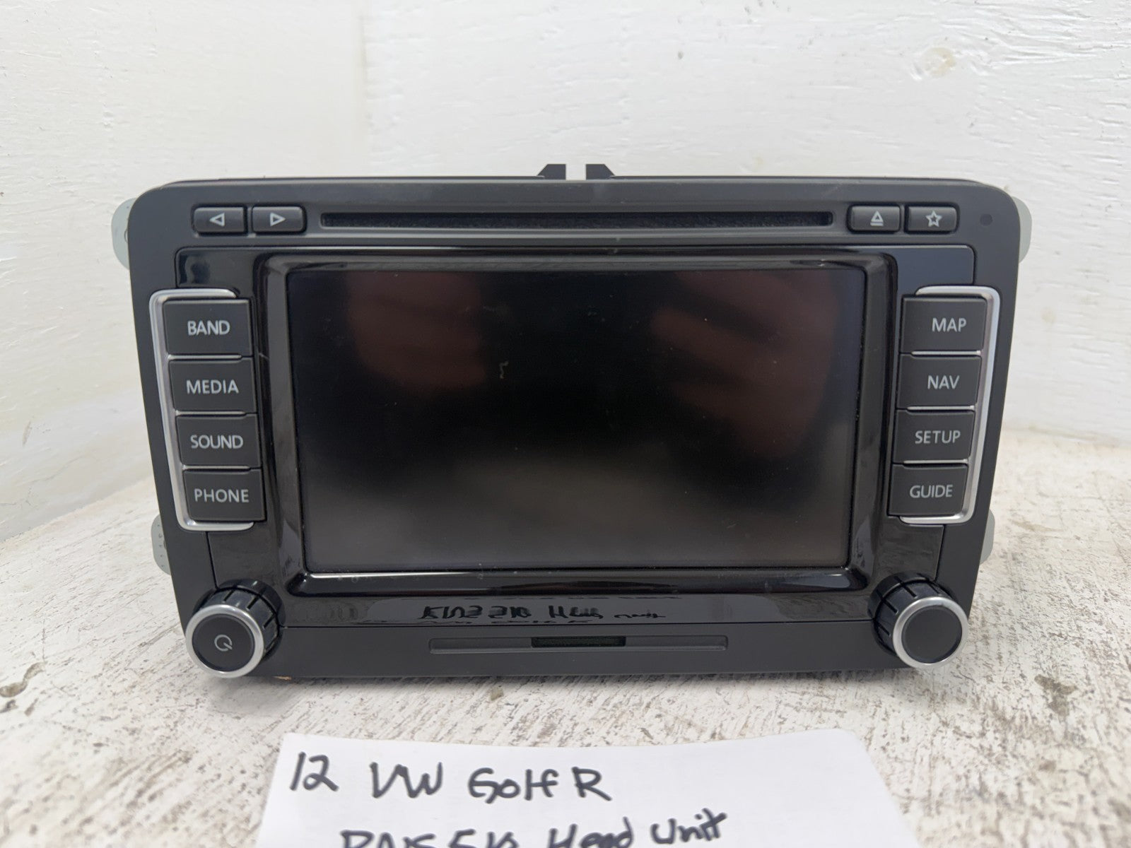 12 VOLKSWAGEN GOLF R MK6 OEM RNS510 NAVIGATION HEAD UNIT MEDIA STEREO 3C8035684E