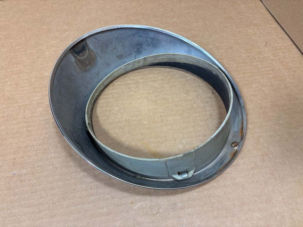 PORSCHE 911 912 930 OEM HEADLIGHT TRIM RING BEZEL SUGAR SCOOP