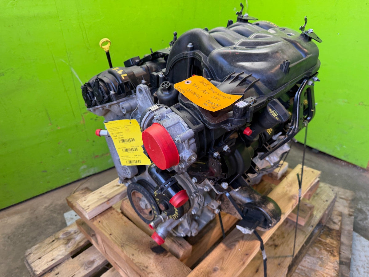 16 JEEP WRANGLER JK 3.6 COMPLETE ENGINE MOTOR ASSEMBLY 14-18
