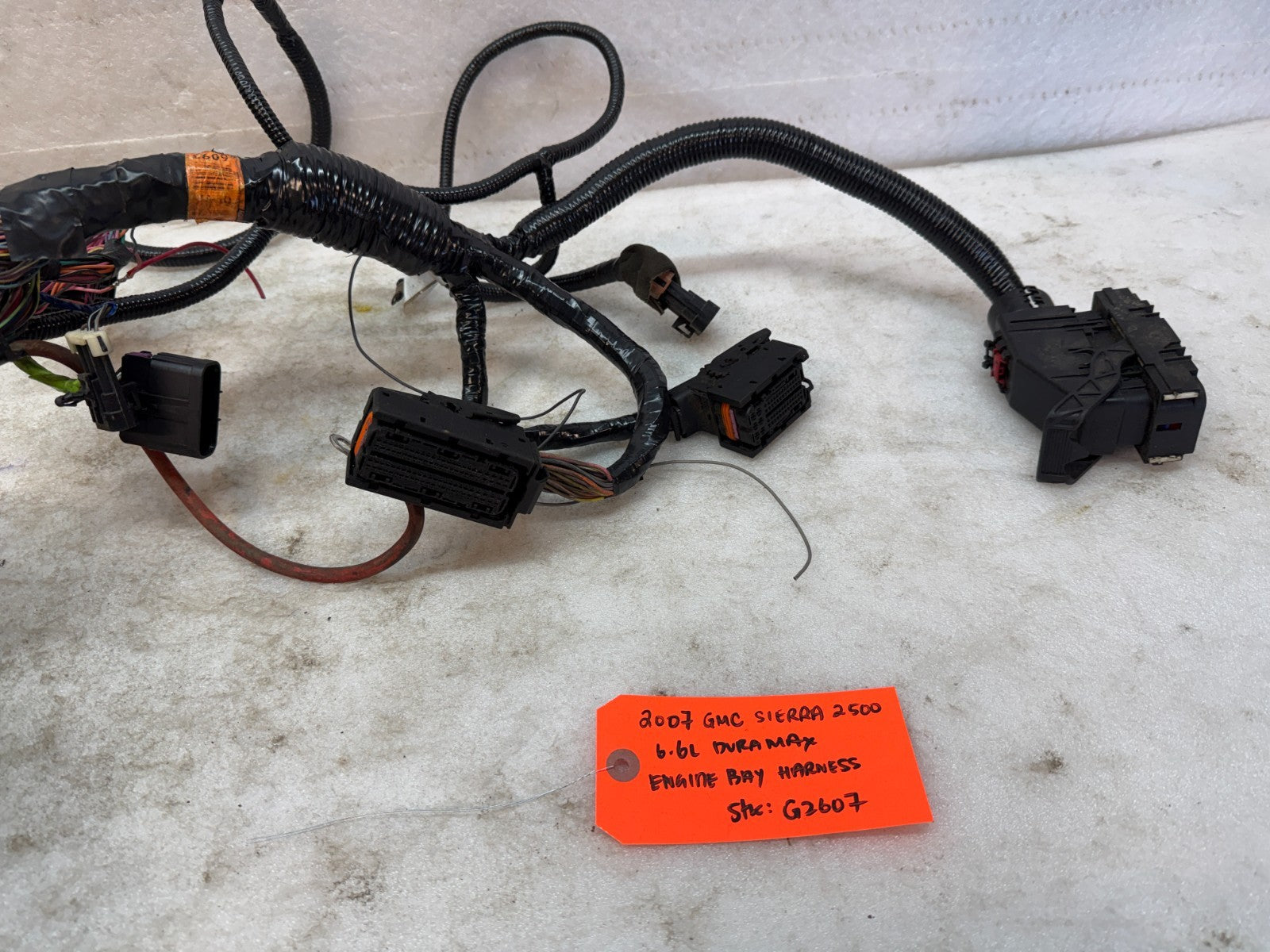 06 07 GMC CHEVROLET 2500HD DURAMAX 6.6 LBZ ENGINE BAY MOTOR WIRING HARNESS LOOM