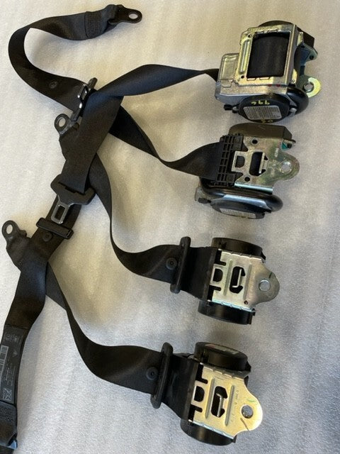 05 PORSCHE 996TT 996 CABRIOLET BLACK FRONT REAR SEATBELTS 99-05 30K!!