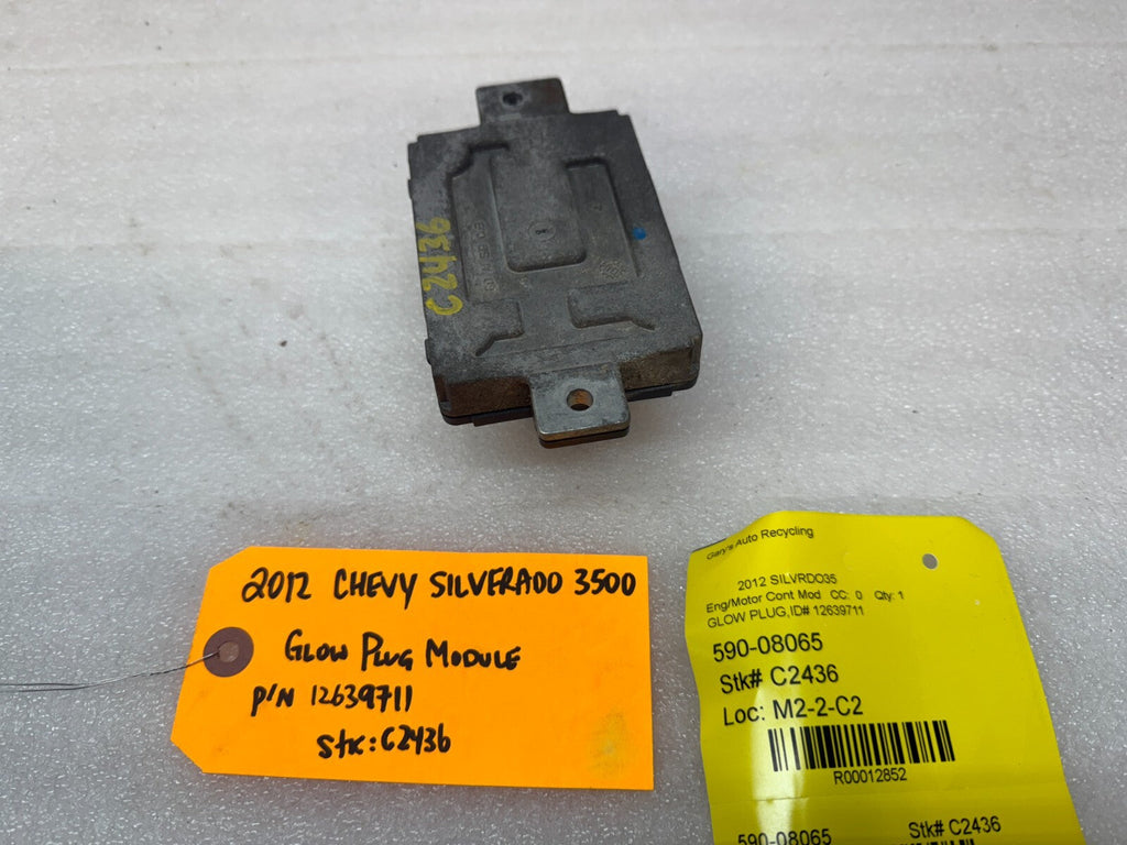 11-14 GMC CHEVROLET SILVERADO 3500HD 6.6 LML OEM GPM GLOW PLUG MODULE 12639711