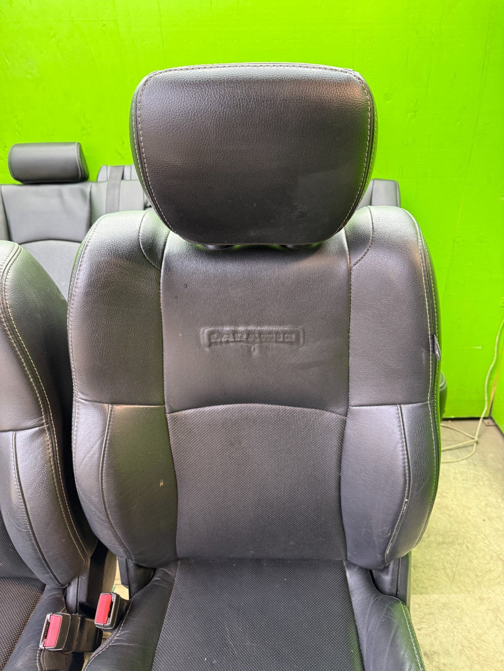 13-18 DODGE RAM 2500 3500 LARAMIE FRONT REAR HEATED VENTED BLACK LEATHER SEATS