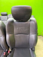13-18 DODGE RAM 2500 3500 LARAMIE FRONT REAR HEATED VENTED BLACK LEATHER SEATS