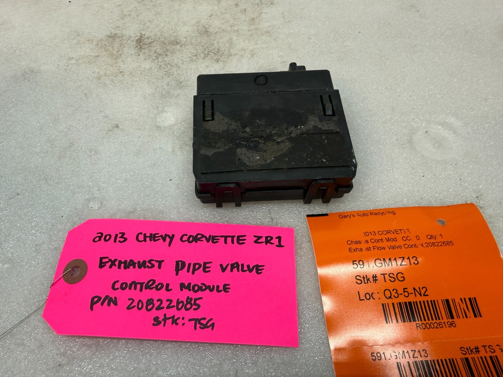 10-13 CHEVROLET CORVETTE C6 OEM ZR1 B-MODE NPP EXHAUST CONTROL MODULE 20822685