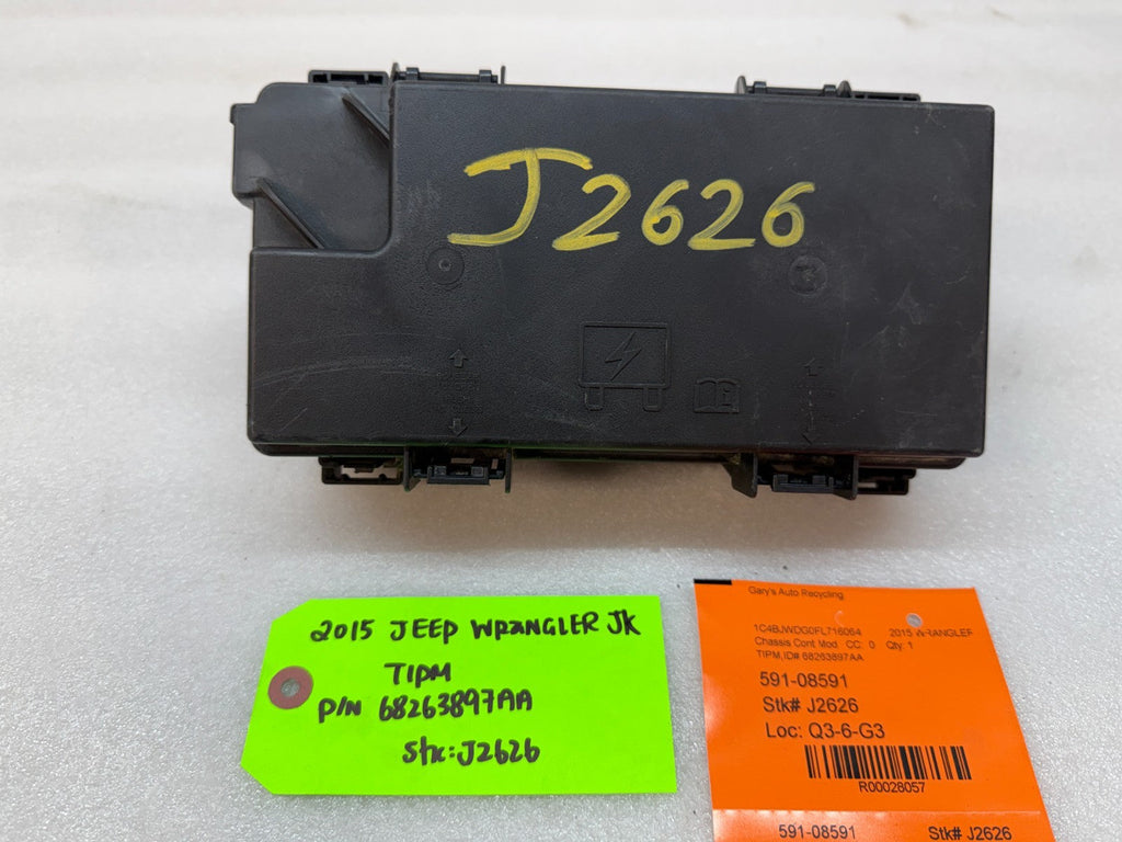 15 JEEP WRANGLER JK TIPM INTEGRATED MODULE FUSE BOX 68263897AA
