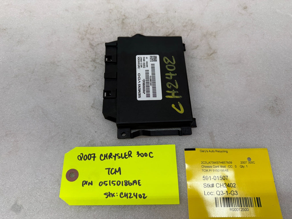 05 06 07 CHRYSLER 300 SRT8 SRT-8 TRANSMISSION CONTROL MODULE TCM TCU 05150186AE