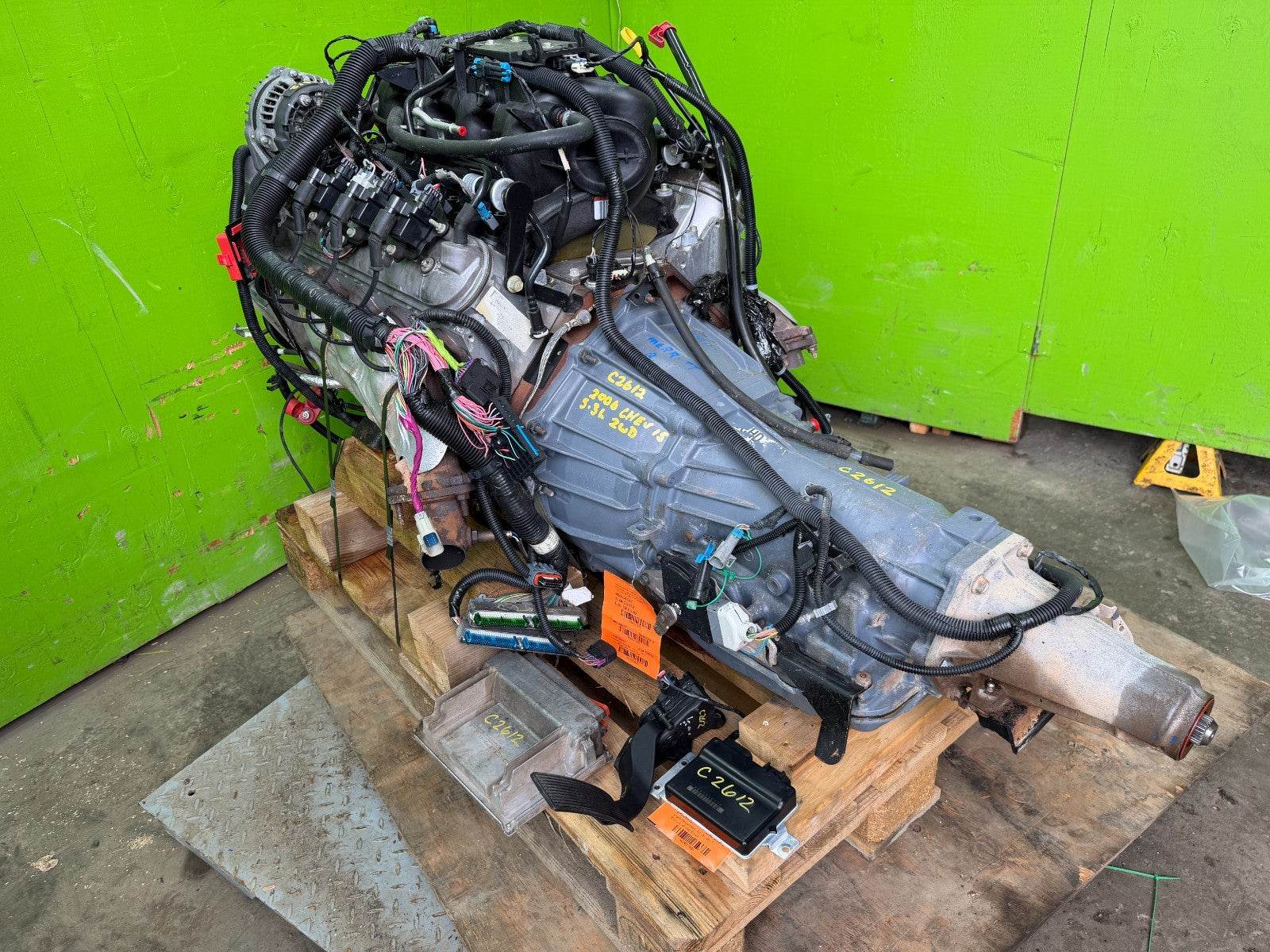 06 GMC SIERRA 5.3 LM7 W/ AUTOMATIC 4L80E TRANSMISSION COMPLETE SWAP LS1 LQ4 LQ9