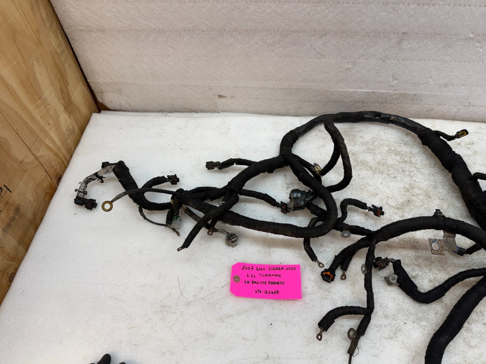 06 07 GMC CHEVROLET 2500HD DURAMAX 6.6 LBZ ENGINE MOTOR WIRING HARNESS LOOM