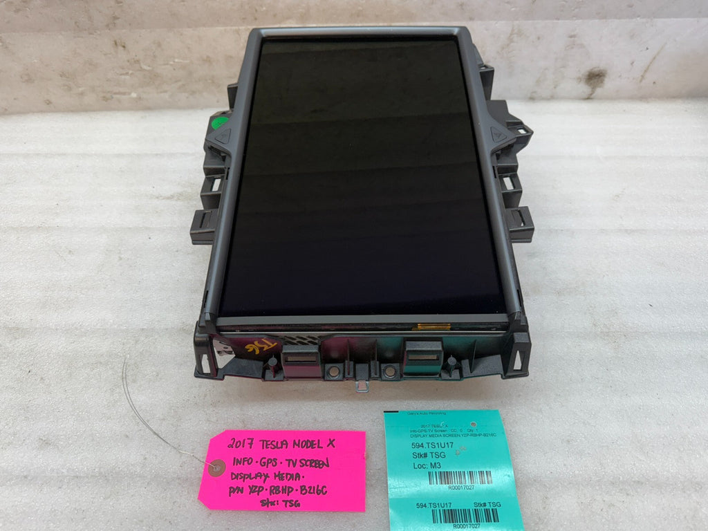 16-20 TESLA MODEL X S GPS NAVIGATION MEDIA TOUCH SCREEN MCU 1450737-00-B