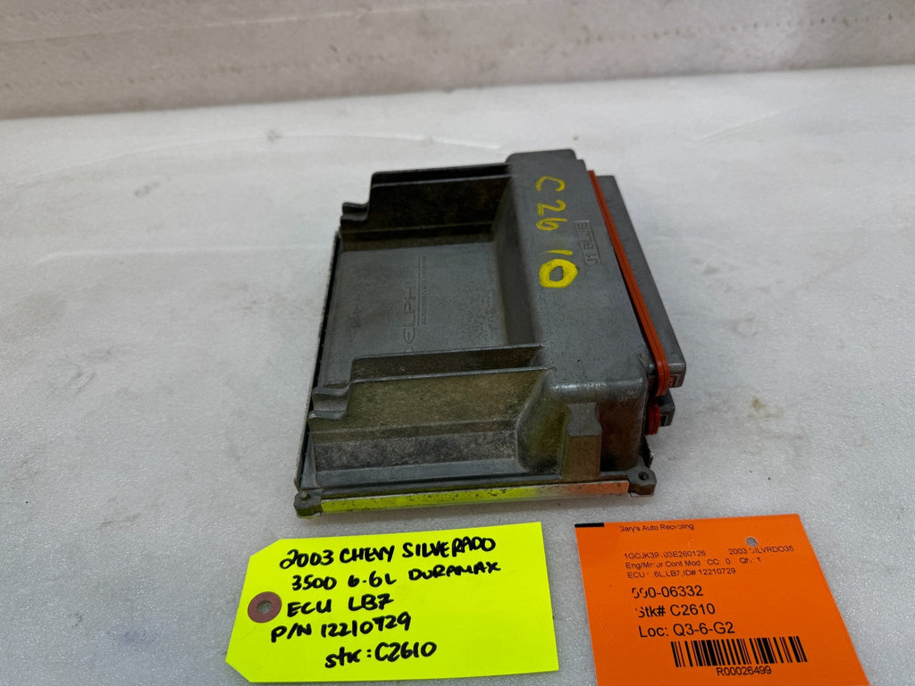 01-04 Chevrolet GMC 2500HD DURAMAX 6.6 LB7 ECM ECU ENGINE COMPUTER 12210729