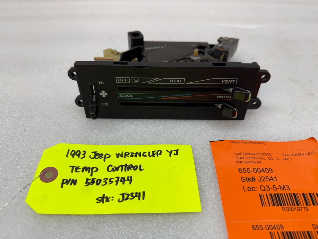 87-95 JEEP WRANGLER YJ HEATER FAN CONTROL UNIT 55035744