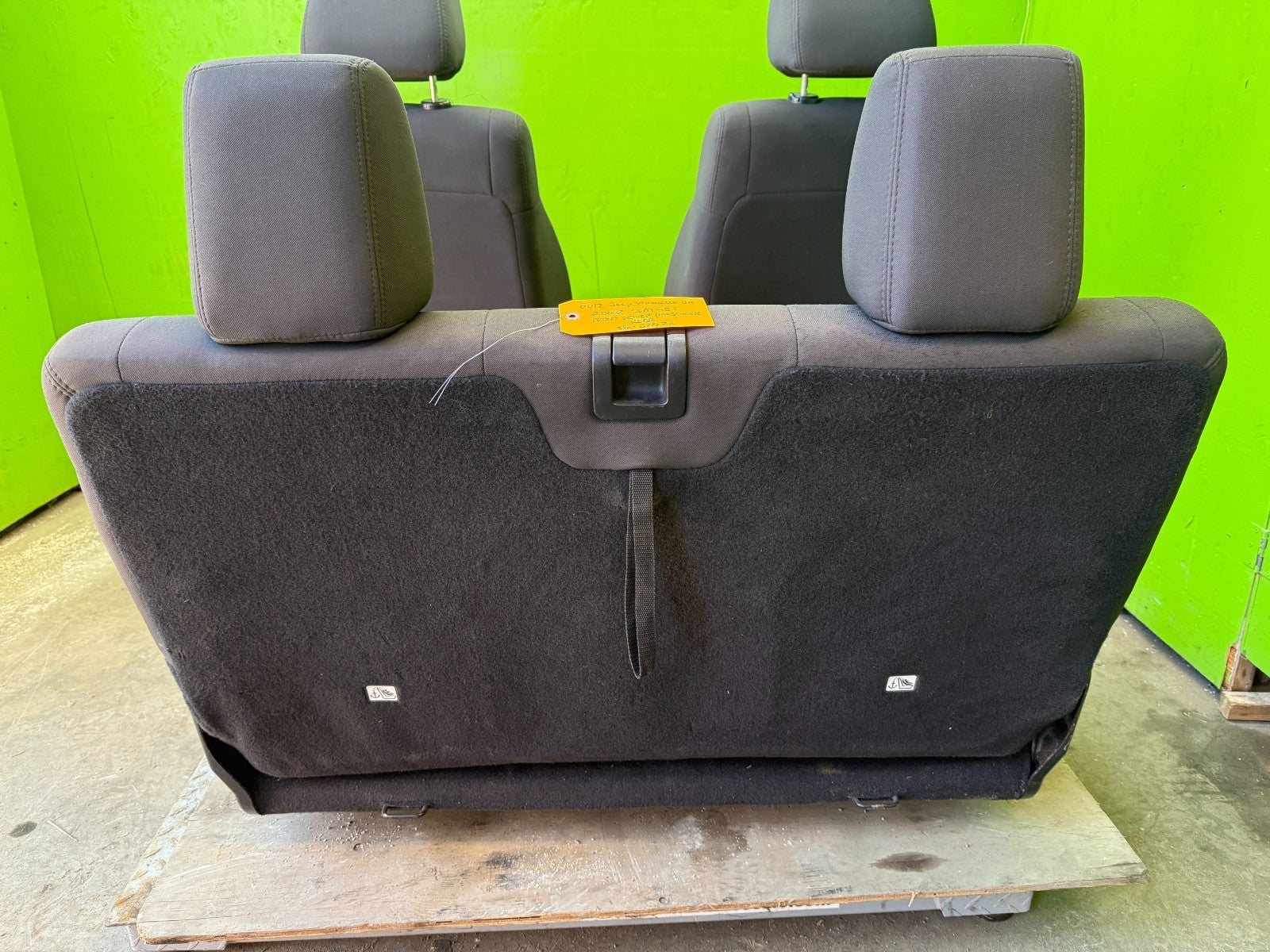 07-18 JEEP WRANGLER JK  2 DR OEM FRONT REAR COMPLETE SEATS SET DARK GREY GRAY