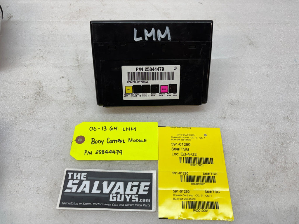 08 09 10 Chevrolet GMC DURAMAX LMM 6.6 BCM BODY CONTROL MODULE WIRING 25844479